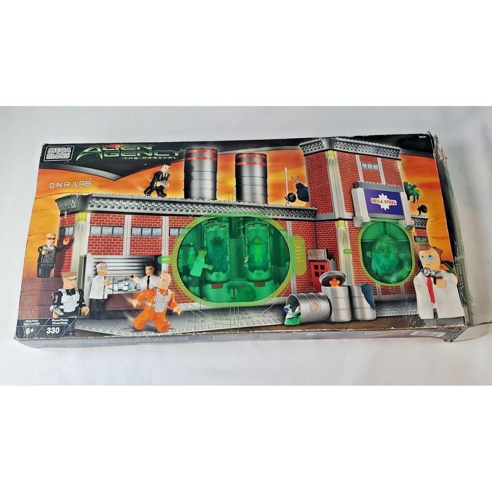 Mega Bloks Alien Agency - The Arrival DNA Lab. INCOMPLETE - READ